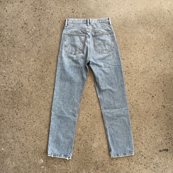 AGOLDE Blue 90's Pinch Waist High-Rise Straight Jeans size 25 - Picture 3 of 12